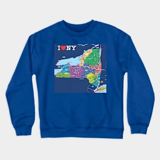 New York State Flag Crewneck Sweatshirt